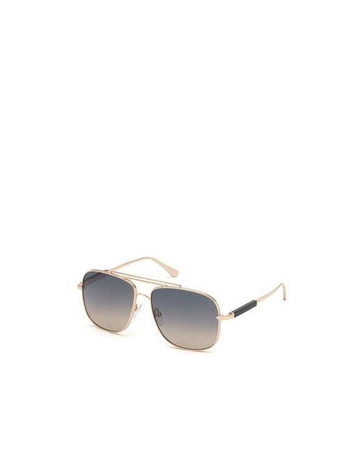 Tom Ford White Logo Sunglasses for men