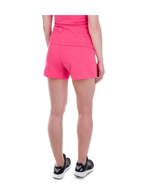 EA7 Pink Logo Casual Shorts