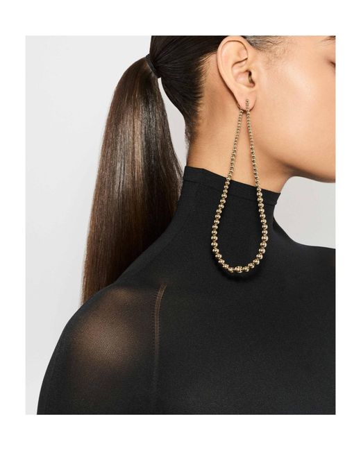 Alaïa Metallic Alaïa Drop Shaped Earrings
