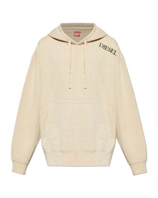 DIESEL Natural S-Macs-Hood-T2 Drawstring Hoodie for men