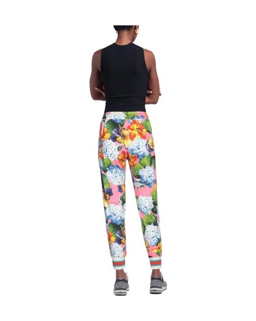 Dolce & Gabbana Blue Printed Casual Trousers