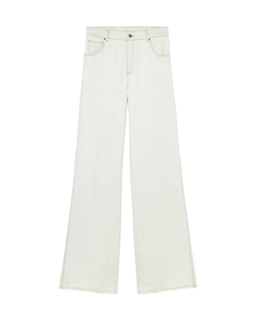 Blumarine White Bleach-Wash Boyfriend Jeans