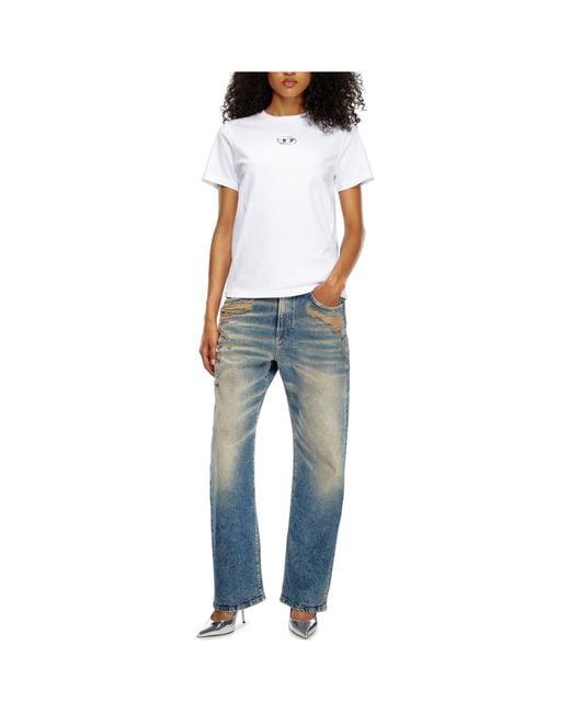 DIESEL White Open-Necked Shirt