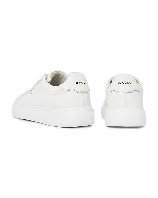 Bally White Lace-Up Sneakers