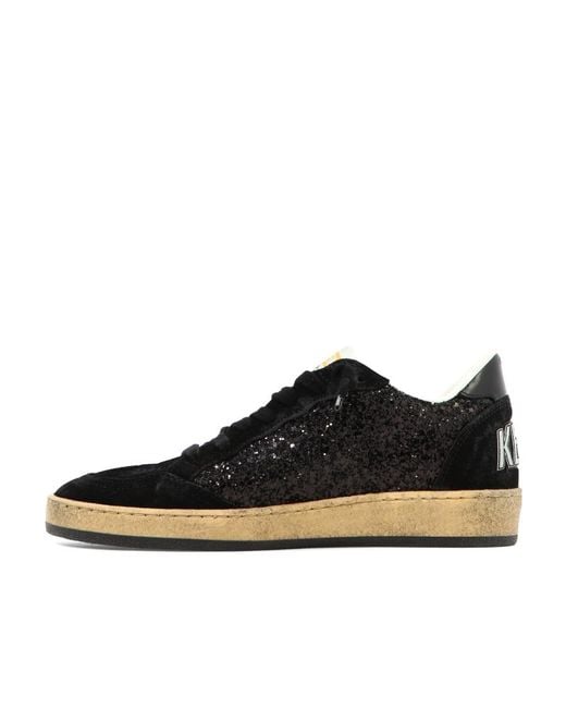 Golden Goose Deluxe Brand Black Ball Star Lace-Up Sneakers
