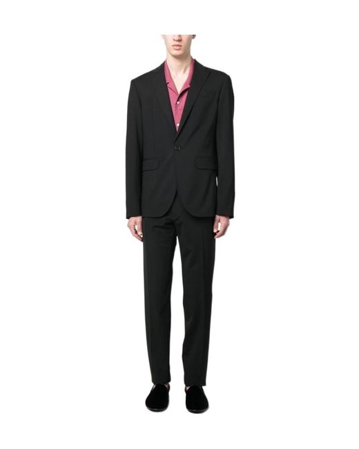DSquared² Black Single-Breasted Two-Piece Tailored Suit for men
