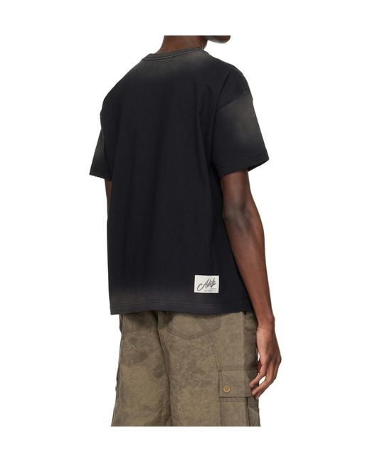 ANDERSSON BELL Black Heart-Shaped T-Shirt for men
