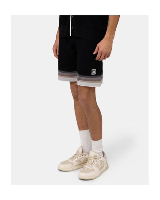 Amiri Black Ma Sport Logo-Trim Shorts for men