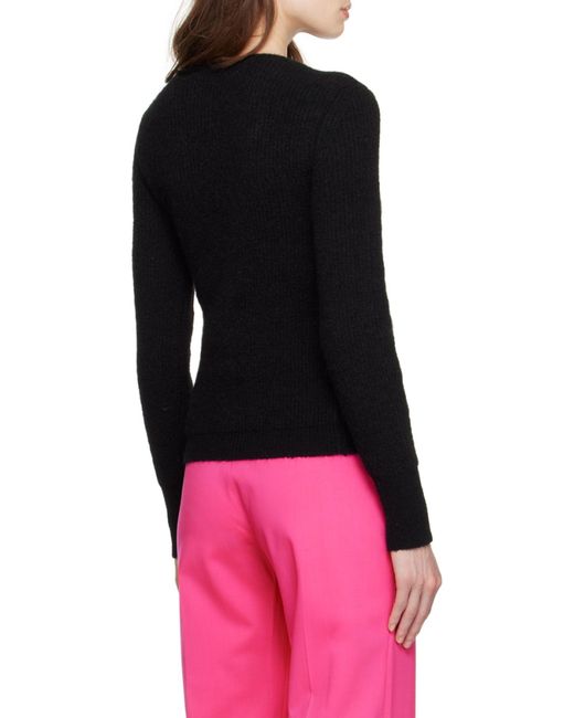 Jacquemus Black Cut Out Detailed Knitted T-Shirt
