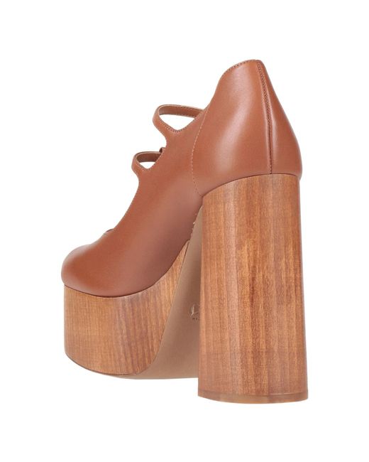 Chloé Brown Mary Jane Pumps