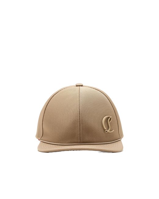 Christian Louboutin Natural Logo Plaque Baseball Cap for men