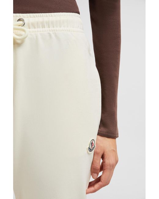 Moncler Natural Logo Patch Drawstring Sweatpants