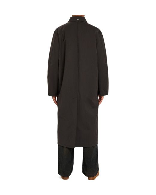 Our Legacy Black Vertical Striped Coat for men