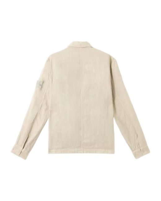 Stone Island Natural Ghost Overshirt for men