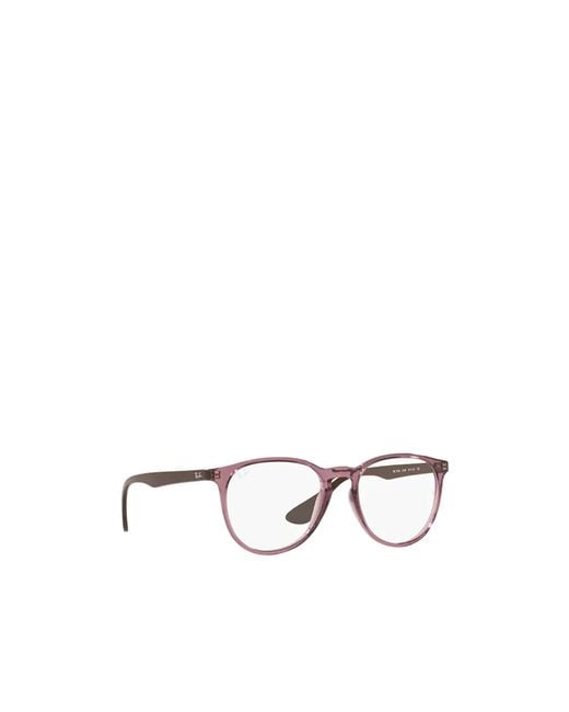 Ray-Ban White Erika Round Frame Glasses