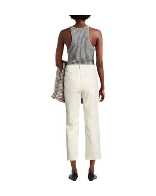 Weekend by Maxmara White Straight-Leg Trousers