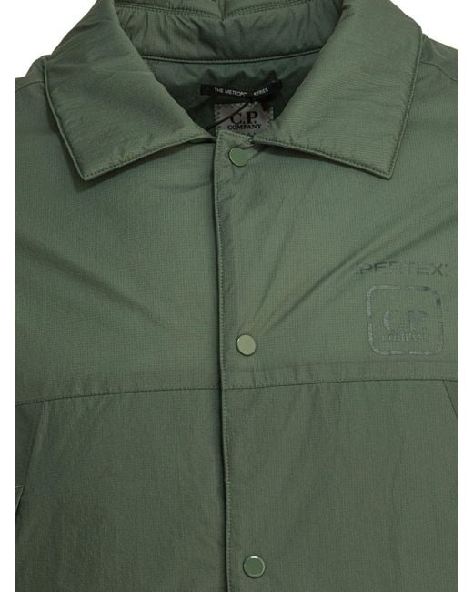 C P Company Green Metropolis Pertex Overshirt Jacket for men