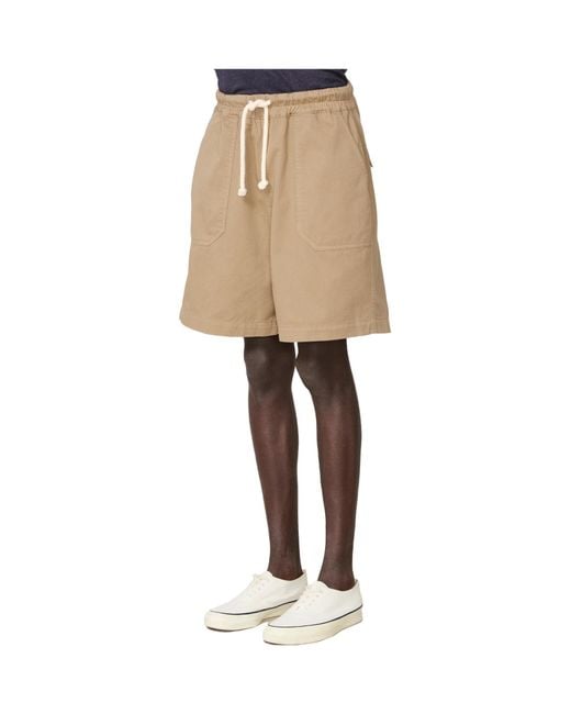 Officine Generale Natural Cargo Shorts for men