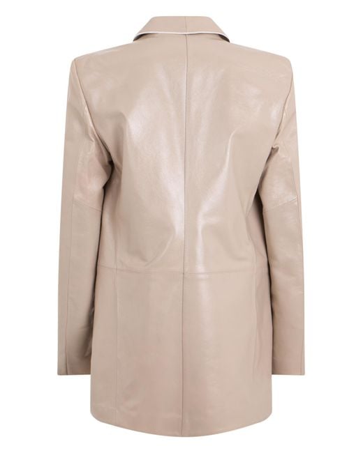 Philosophy Di Lorenzo Serafini Natural Long-Sleeved Suit Jacket