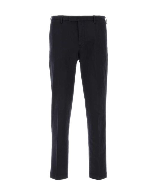 Pt Pantaloni Blue Pt Torino Mid-Rise Slim Cut Trousers for men