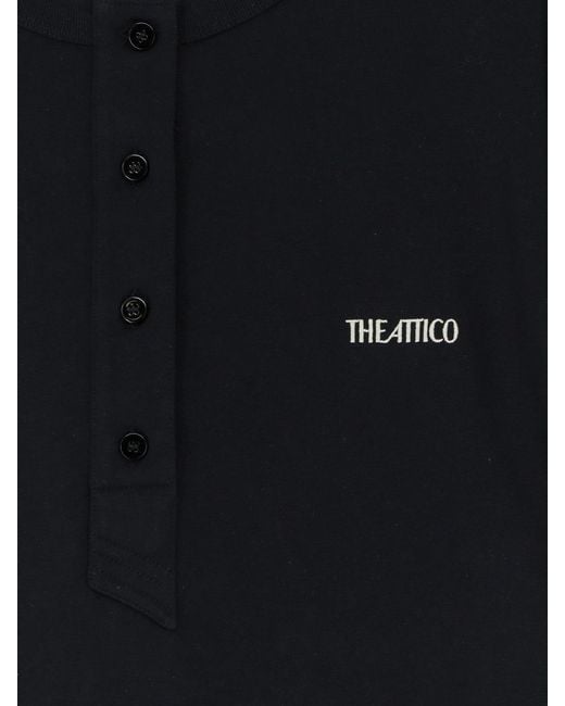The Attico Black The Layered Long-Sleeved T-Shirt
