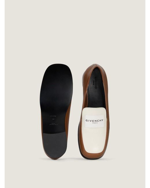 Givenchy Brown Tux Bicolor Loafers