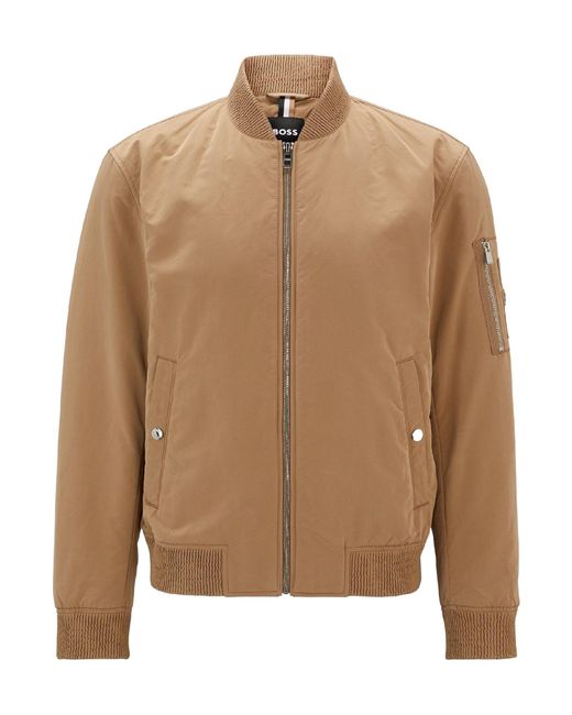 Boss Brown Solid Casual Jacket for men