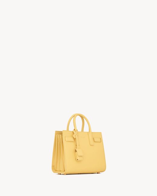 Saint Laurent Yellow Sac De Jour Mini Handbag