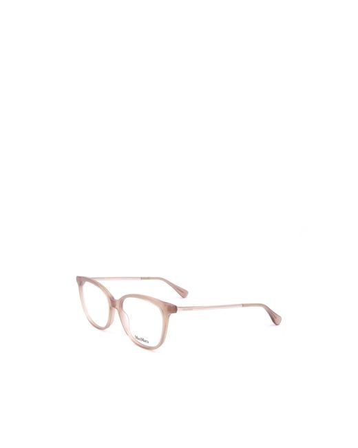 Max Mara White Square Frame Glasses