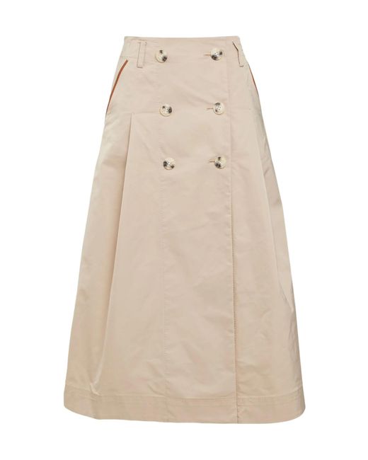 MAX&Co. Natural Midi Skirts