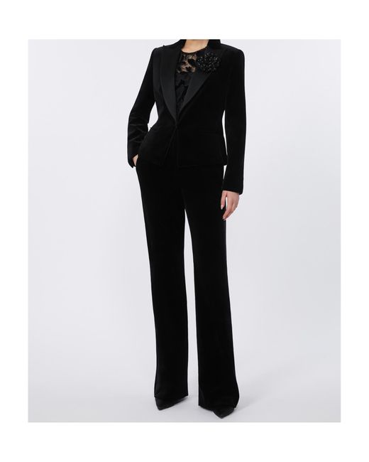 Max Mara Black Studio Flared Trousers