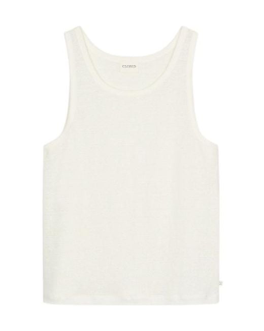 Closed White Scoop-Neck Tank Top