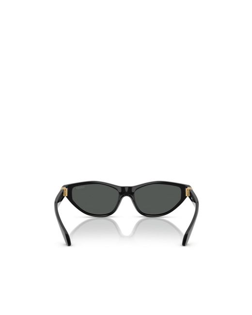 Versace White Eyewear Cat-Eye Frame Sunglasses
