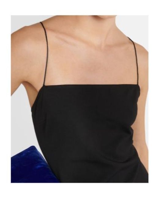 The Attico Black Feather-Trimmed Minidress