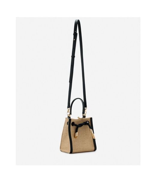 Lanvin Natural Drawstring Shoulder Bag