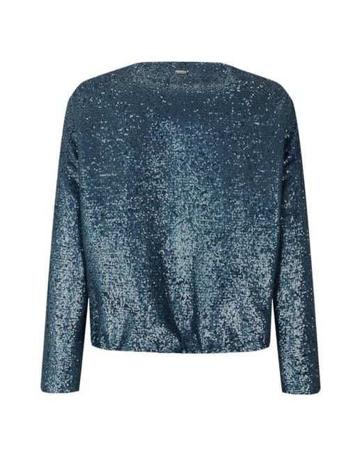 Herno Blue Long-Sleeved Casual Jacket