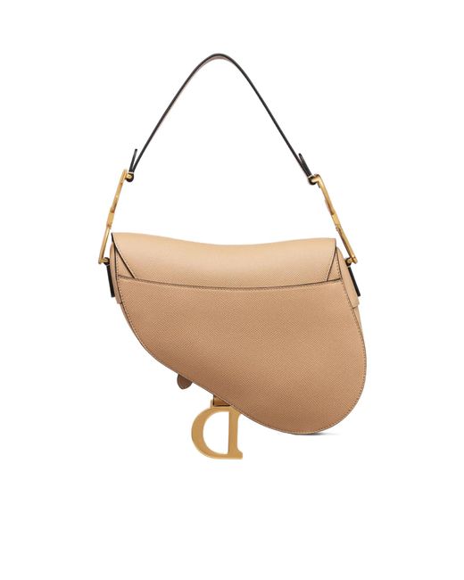 Dior White Saddle Bag With Strap