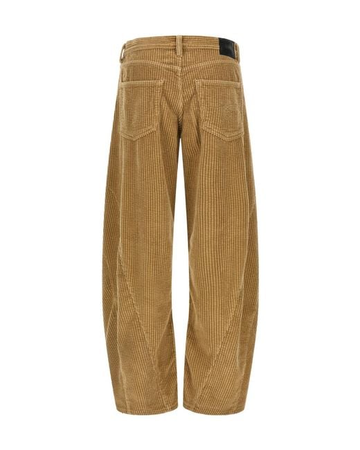 R13 Natural Janine Corduroy Barrel Pants