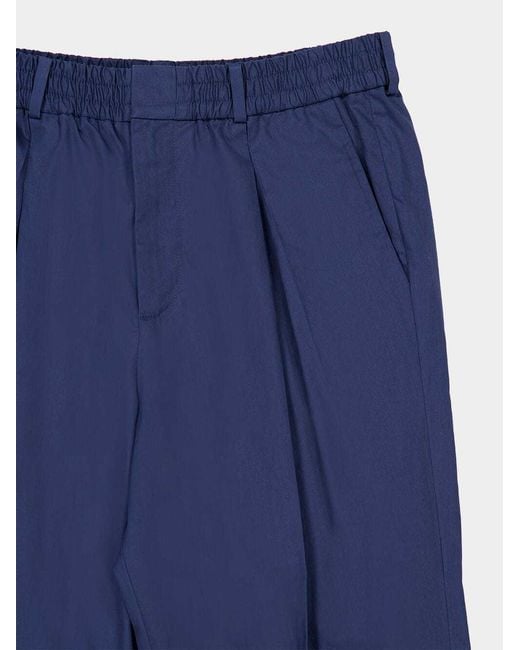 Balmain Blue Straight Leg Regular Fit Trousers for men