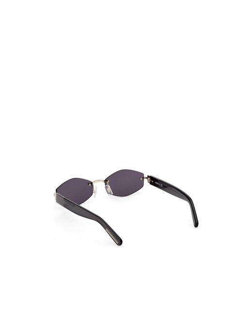 Gcds White Metal Frame Sunglasses for men