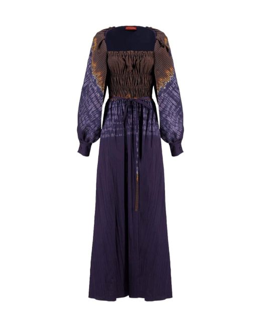 Altuzarra Purple Pleated Dress
