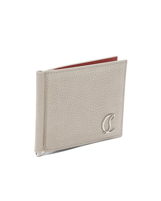 Christian Louboutin Gray Mooncrest Keycase for men