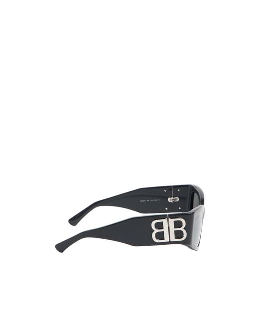 Balenciaga White Eyewear Bossy Cat-Eye Frame Sunglasses