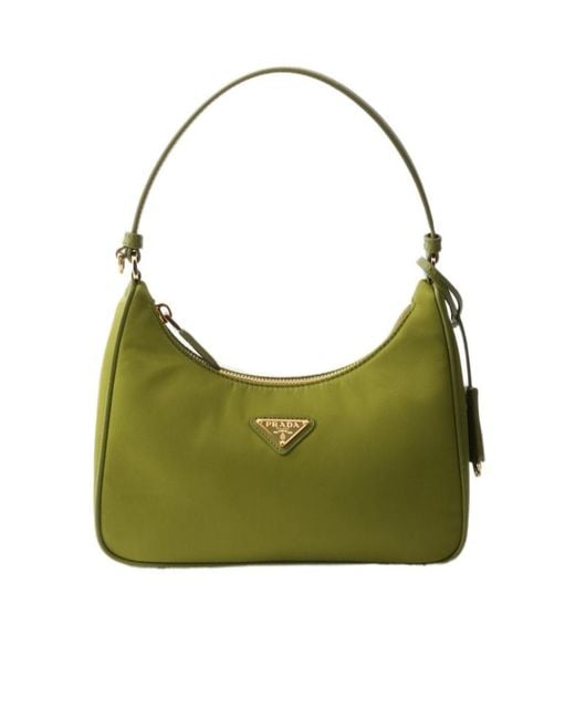 Prada Green Re-Edition 2005 Re-Nylon And Saffiano Mini Bag