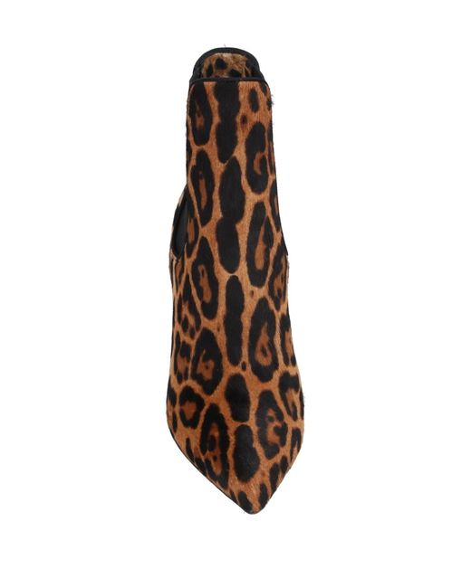 Dolce & Gabbana Brown Leopard-Print Chelsea Boots