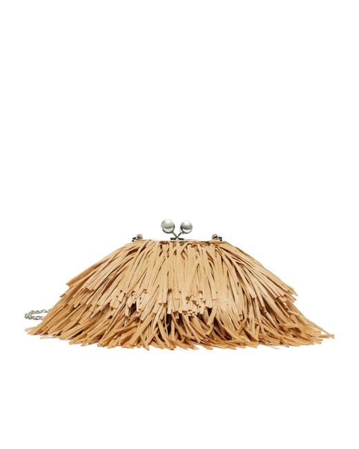 Weekend by Maxmara Natural Wkaquiete Fringed Small Pasticcino Bag