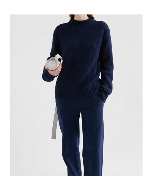 Jil Sander Blue Jil Sande Midweight Crew-Neck Jumper
