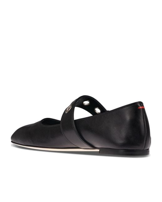 Aeyde Black Uma Ballet Flats