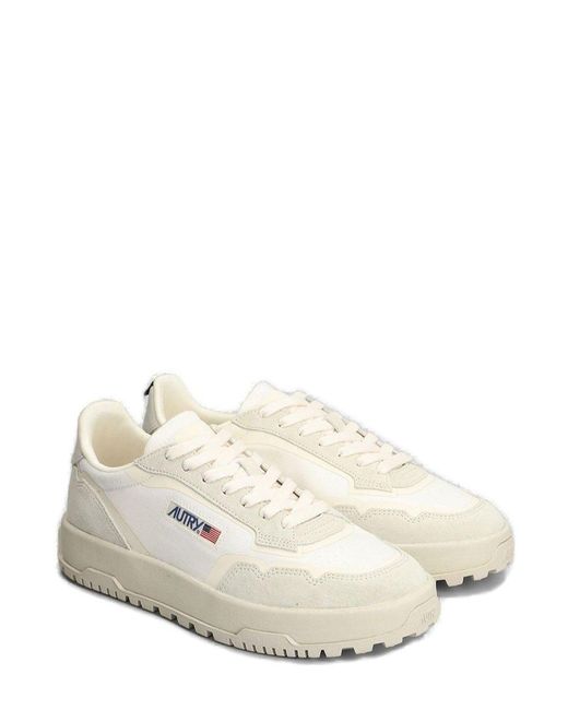 Autry White Wildplace Low-Top Sneakers for men
