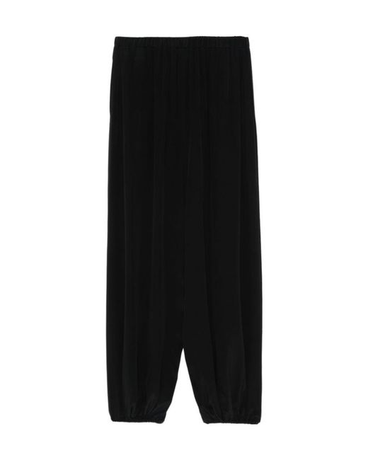Alysi Brown Silk Baloon Trousers